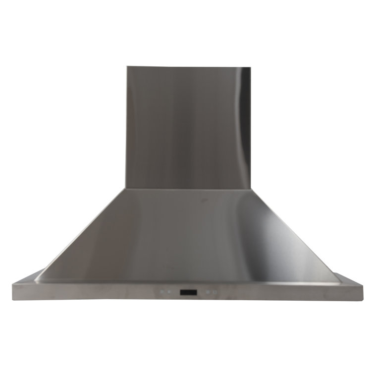 MaxAir 36" 720 CFM Ducted Wall Mount Range Hood in Brushed Nickel